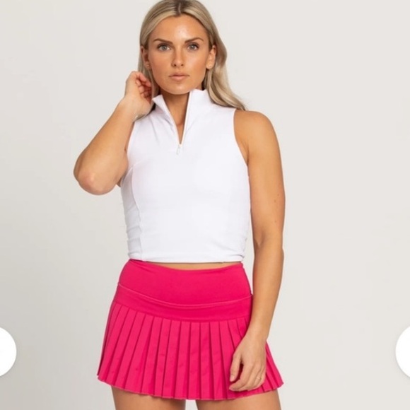 Gold Hinge Hot Pink Pleated Tennis Skirt | Size Small | EUC - Picture 4 of 5